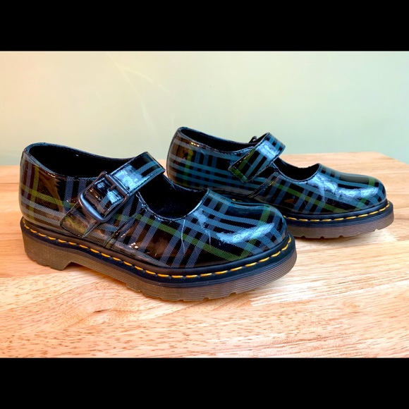 Dr. Martens Shoes - Dr. Martens Plaid Mary Janes